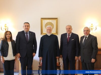 Homenetmen Central Committee&rsquo;s Visit to Catholicos  Aram I