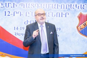 Հ.Մ.Ը.Մ.Ի 12-ՐԴ ՊԱՏԳԱՄԱՒՈՐԱԿԱՆ  ԸՆԴՀԱՆՈՒՐ ԺՈՂՈՎԸ ՈՒՂԻ ԿԸ ՀԱՐԹԷ ՄԻՈՒԹԵԱՆ  ԵՐԿՐՈՐԴ ՀԱՐԻՒՐԱՄԵԱԿԻ ԱՇԽԱՏԱՆՔՆԵՐՈՒՆ — 19